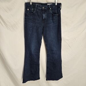 AG Farrah High Rise Boot-Cut Raw Hem Jeans; EUC; Size 32 x 32